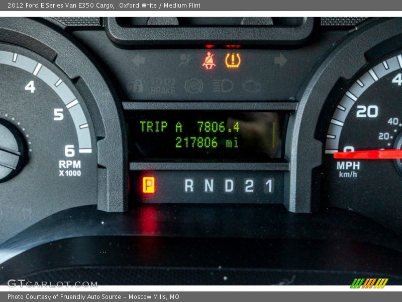Oxford White / Medium Flint 2012 Ford E Series Van E350 Cargo