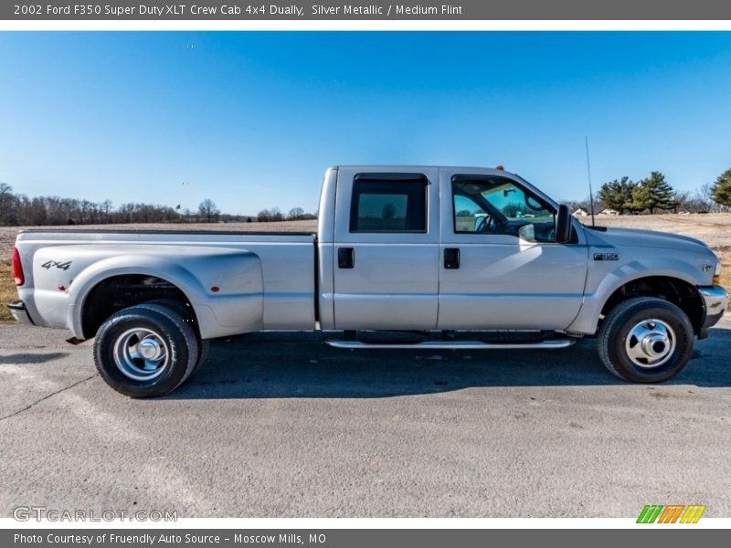  2002 F350 Super Duty XLT Crew Cab 4x4 Dually Silver Metallic