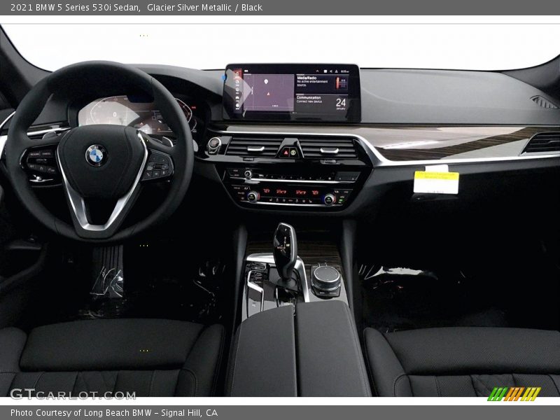 Glacier Silver Metallic / Black 2021 BMW 5 Series 530i Sedan