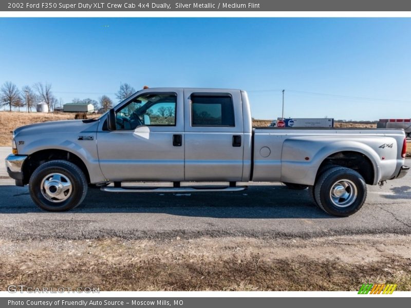  2002 F350 Super Duty XLT Crew Cab 4x4 Dually Silver Metallic