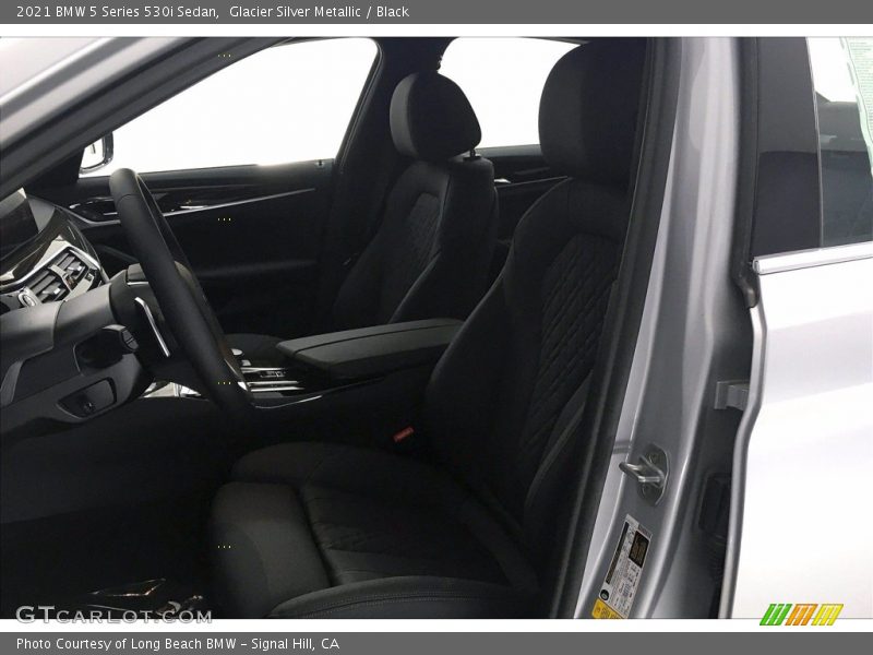 Glacier Silver Metallic / Black 2021 BMW 5 Series 530i Sedan