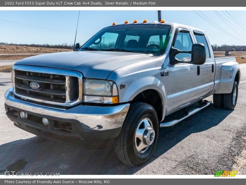  2002 F350 Super Duty XLT Crew Cab 4x4 Dually Silver Metallic