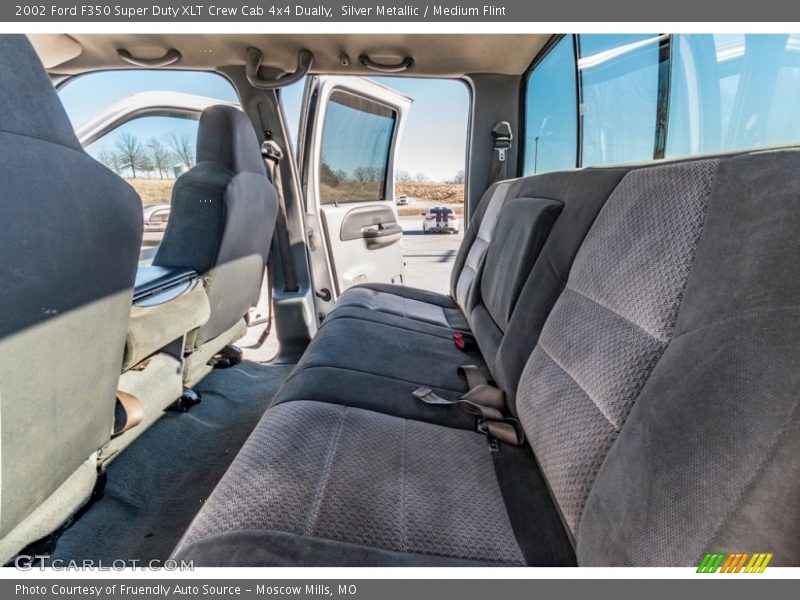 Silver Metallic / Medium Flint 2002 Ford F350 Super Duty XLT Crew Cab 4x4 Dually