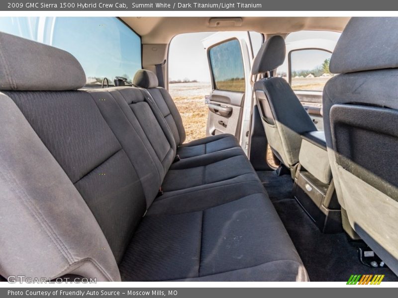 Rear Seat of 2009 Sierra 1500 Hybrid Crew Cab