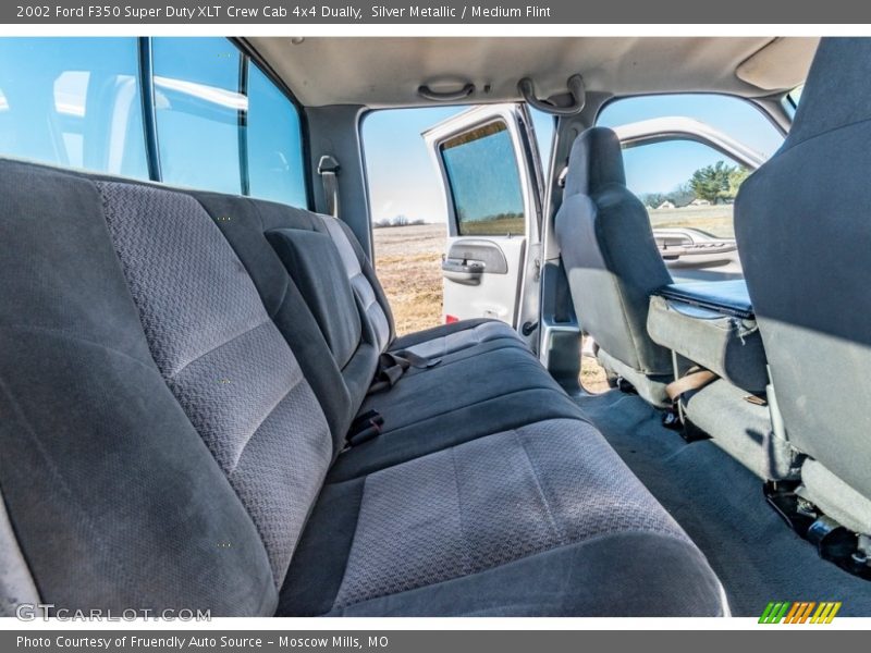 Silver Metallic / Medium Flint 2002 Ford F350 Super Duty XLT Crew Cab 4x4 Dually