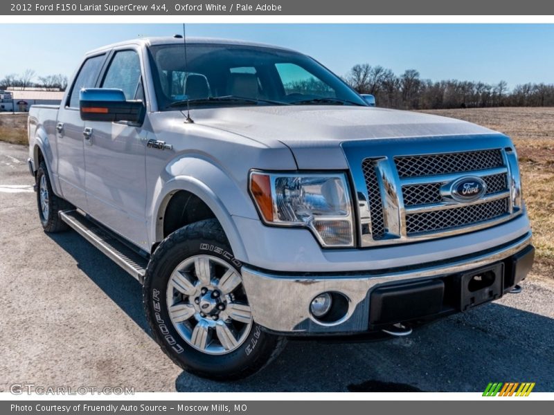 Oxford White / Pale Adobe 2012 Ford F150 Lariat SuperCrew 4x4