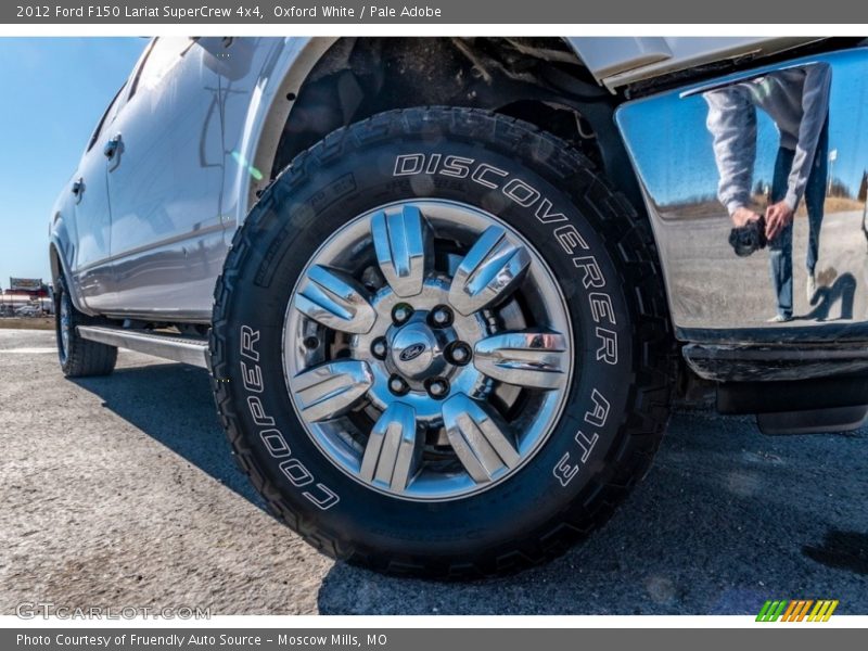Oxford White / Pale Adobe 2012 Ford F150 Lariat SuperCrew 4x4
