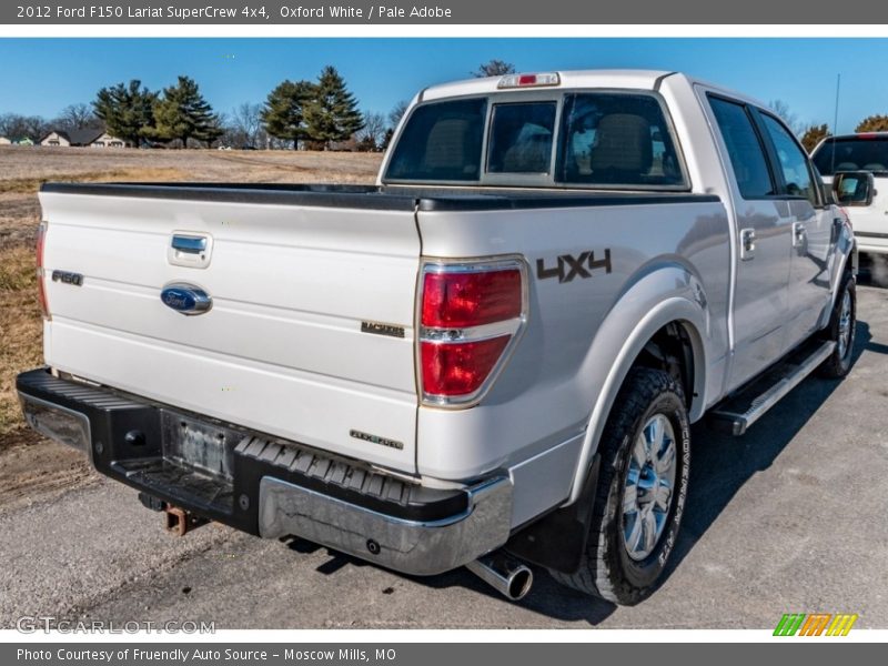 Oxford White / Pale Adobe 2012 Ford F150 Lariat SuperCrew 4x4