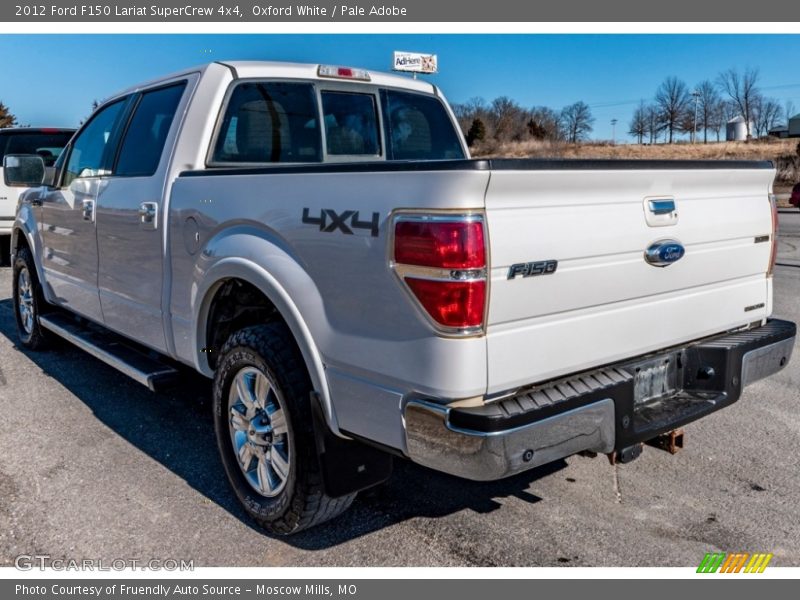 Oxford White / Pale Adobe 2012 Ford F150 Lariat SuperCrew 4x4