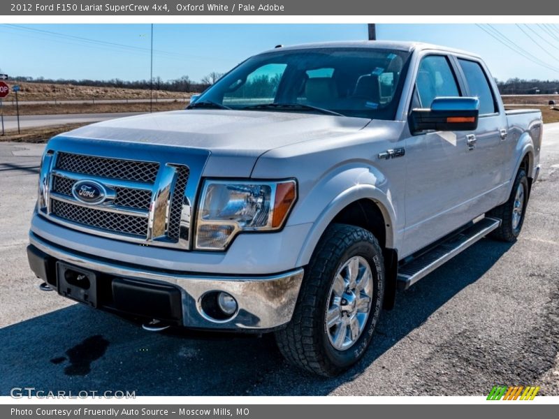 Oxford White / Pale Adobe 2012 Ford F150 Lariat SuperCrew 4x4