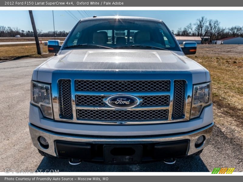 Oxford White / Pale Adobe 2012 Ford F150 Lariat SuperCrew 4x4