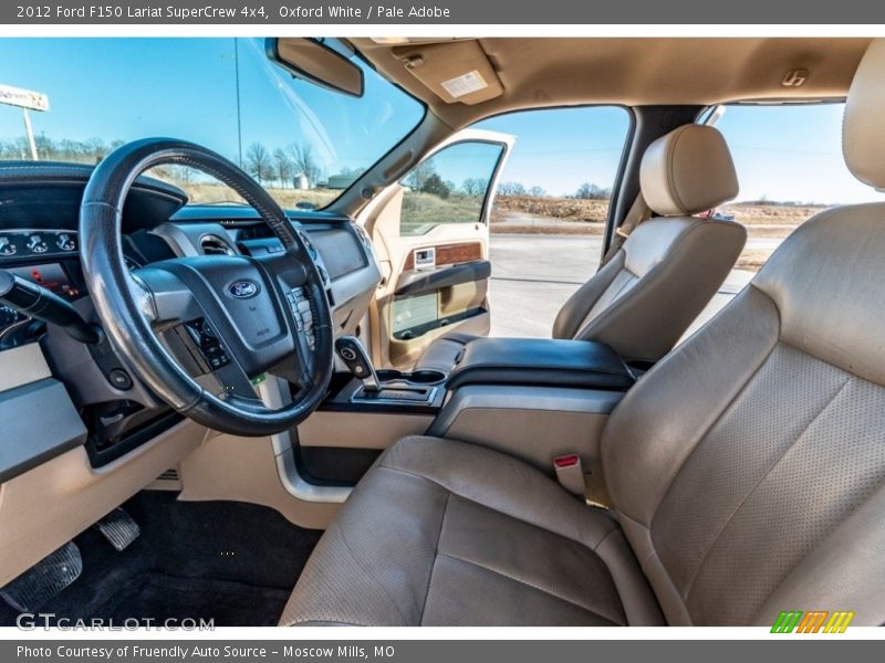 Oxford White / Pale Adobe 2012 Ford F150 Lariat SuperCrew 4x4