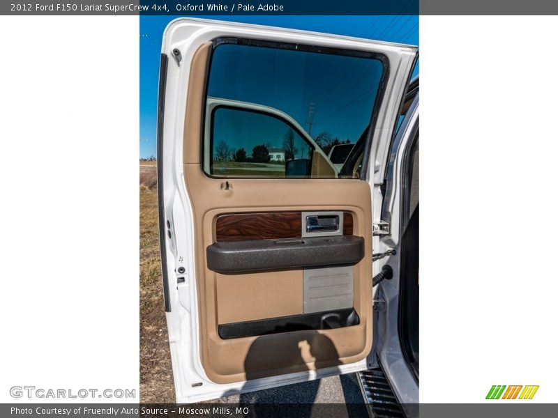 Oxford White / Pale Adobe 2012 Ford F150 Lariat SuperCrew 4x4