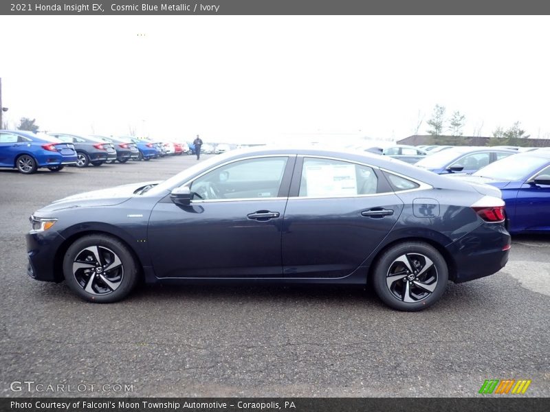 Cosmic Blue Metallic / Ivory 2021 Honda Insight EX
