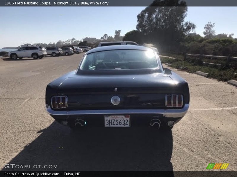 Midnight Blue / Blue/White Pony 1966 Ford Mustang Coupe