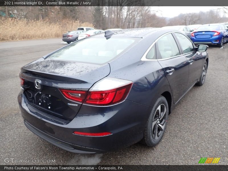 Cosmic Blue Metallic / Ivory 2021 Honda Insight EX