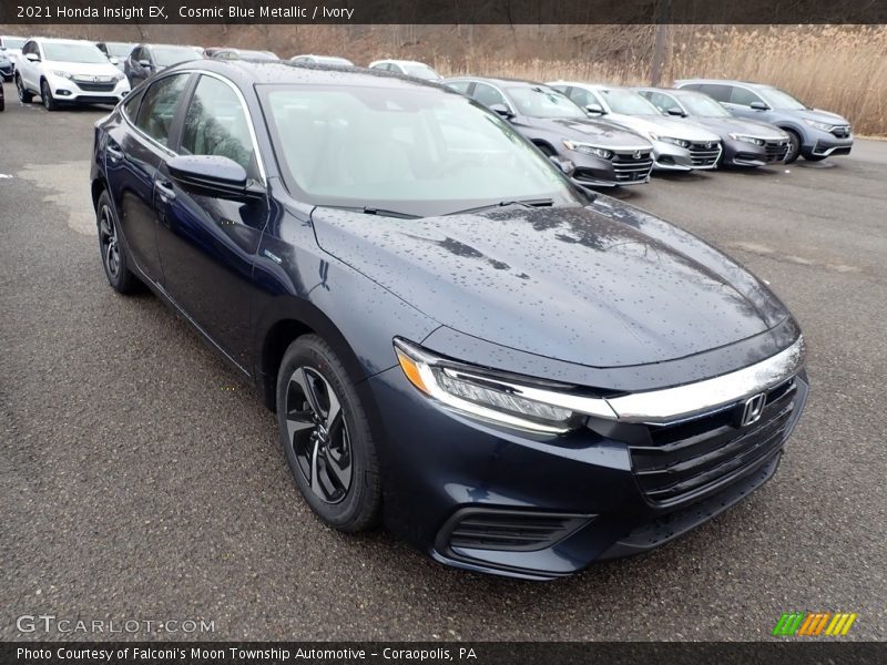 Cosmic Blue Metallic / Ivory 2021 Honda Insight EX
