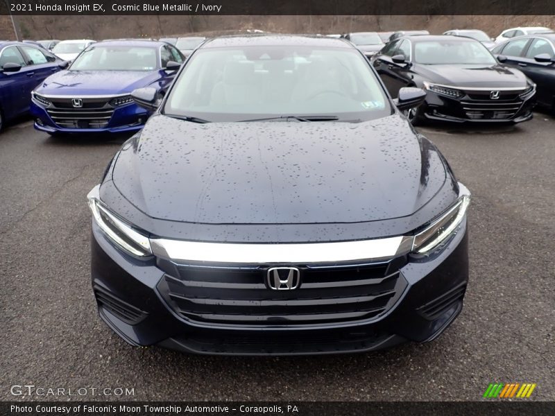 Cosmic Blue Metallic / Ivory 2021 Honda Insight EX