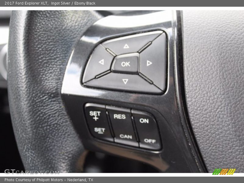 Ingot Silver / Ebony Black 2017 Ford Explorer XLT