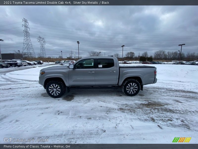 Silver Sky Metallic / Black 2021 Toyota Tacoma Limited Double Cab 4x4