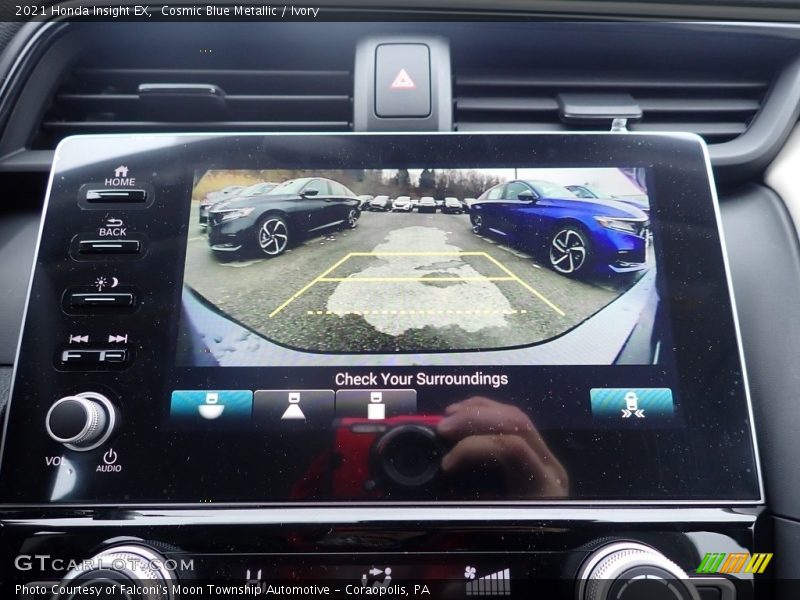 Cosmic Blue Metallic / Ivory 2021 Honda Insight EX