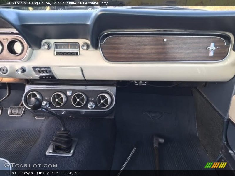 Midnight Blue / Blue/White Pony 1966 Ford Mustang Coupe