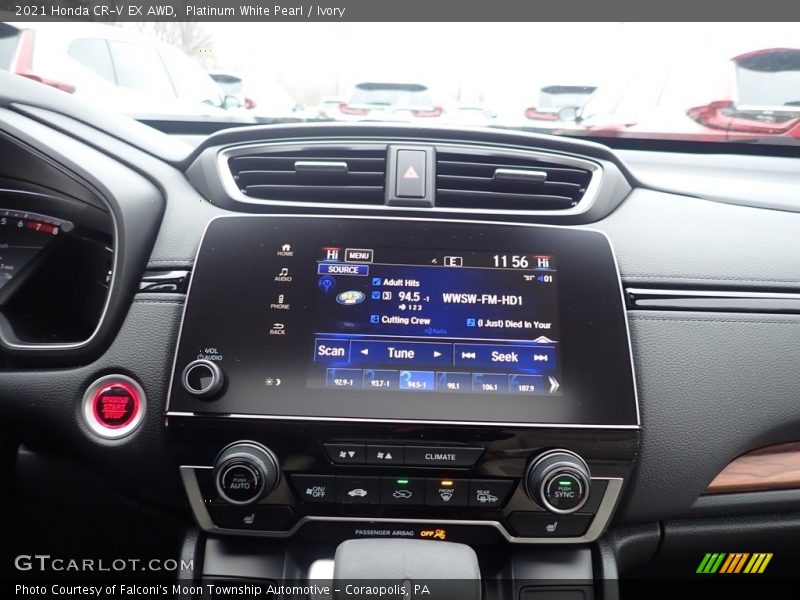 Platinum White Pearl / Ivory 2021 Honda CR-V EX AWD