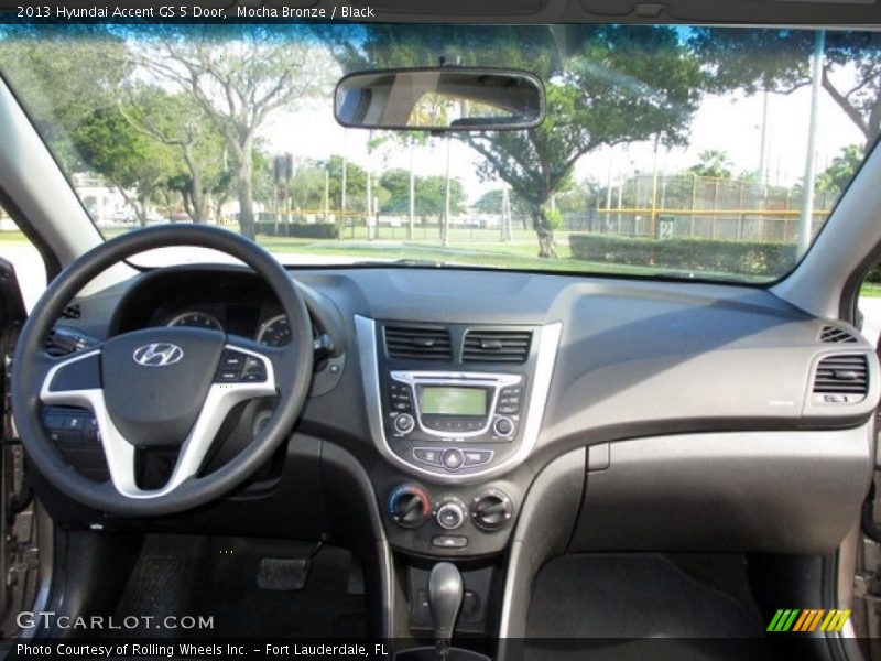 Mocha Bronze / Black 2013 Hyundai Accent GS 5 Door