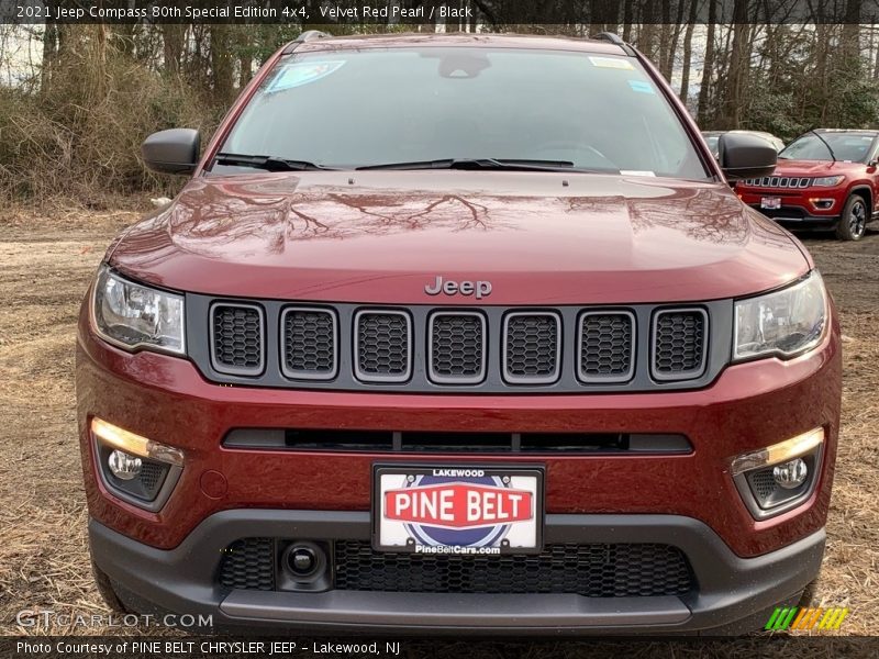 Velvet Red Pearl / Black 2021 Jeep Compass 80th Special Edition 4x4