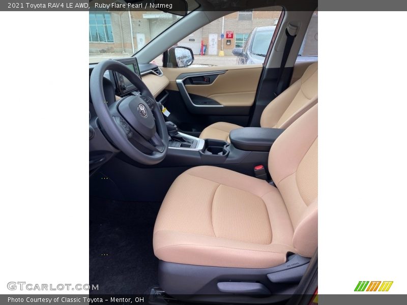 Ruby Flare Pearl / Nutmeg 2021 Toyota RAV4 LE AWD