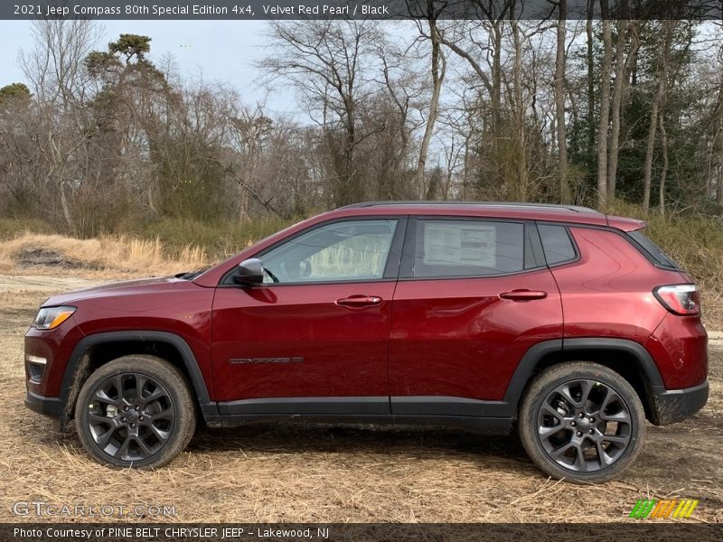 Velvet Red Pearl / Black 2021 Jeep Compass 80th Special Edition 4x4