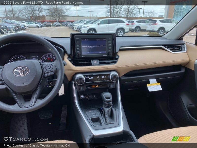 Ruby Flare Pearl / Nutmeg 2021 Toyota RAV4 LE AWD