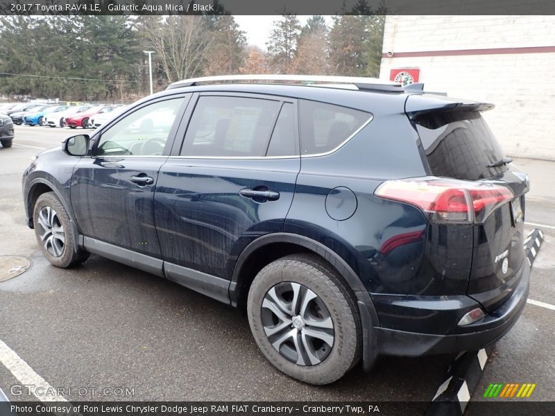 Galactic Aqua Mica / Black 2017 Toyota RAV4 LE