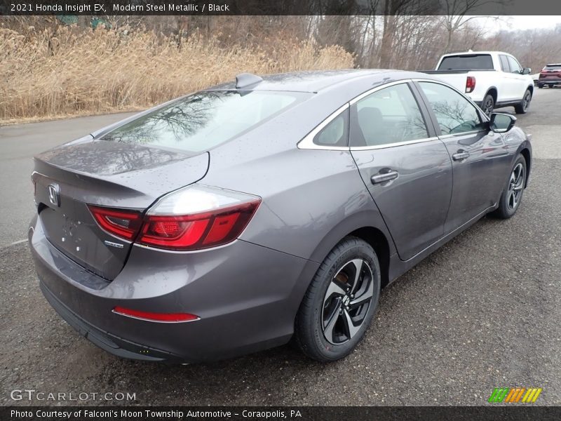 Modern Steel Metallic / Black 2021 Honda Insight EX