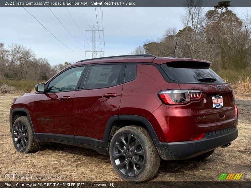Velvet Red Pearl / Black 2021 Jeep Compass 80th Special Edition 4x4