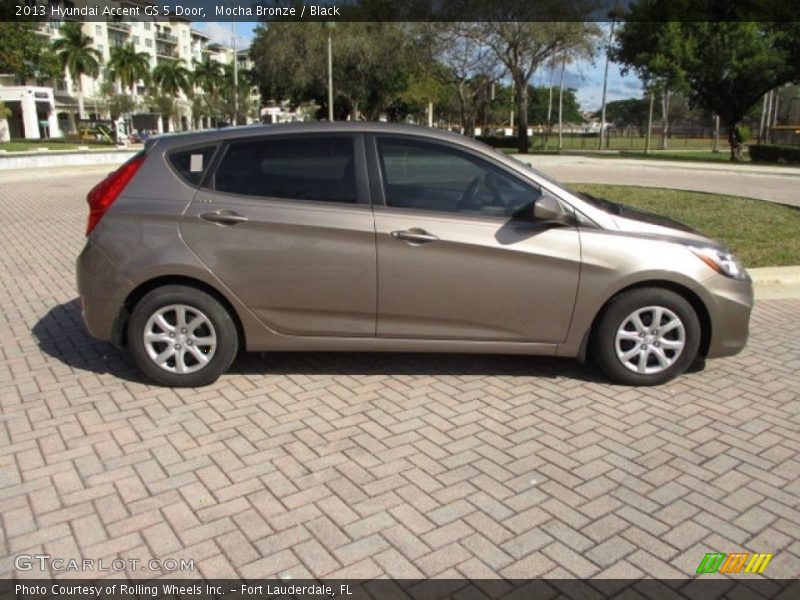 Mocha Bronze / Black 2013 Hyundai Accent GS 5 Door