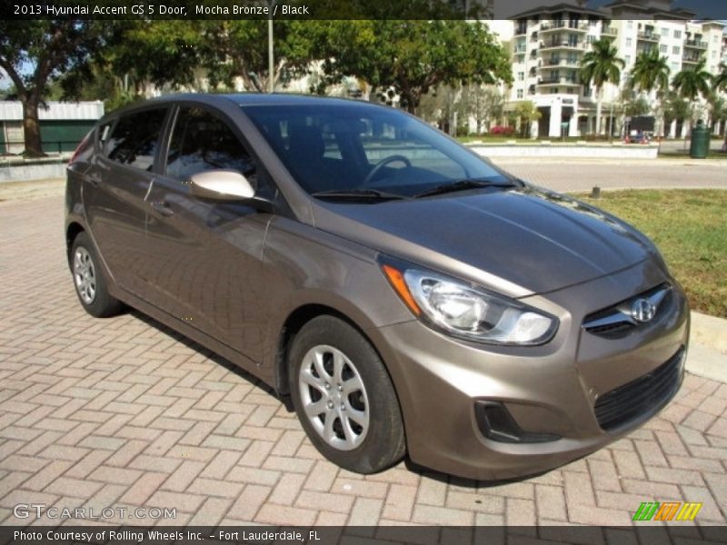 Mocha Bronze / Black 2013 Hyundai Accent GS 5 Door