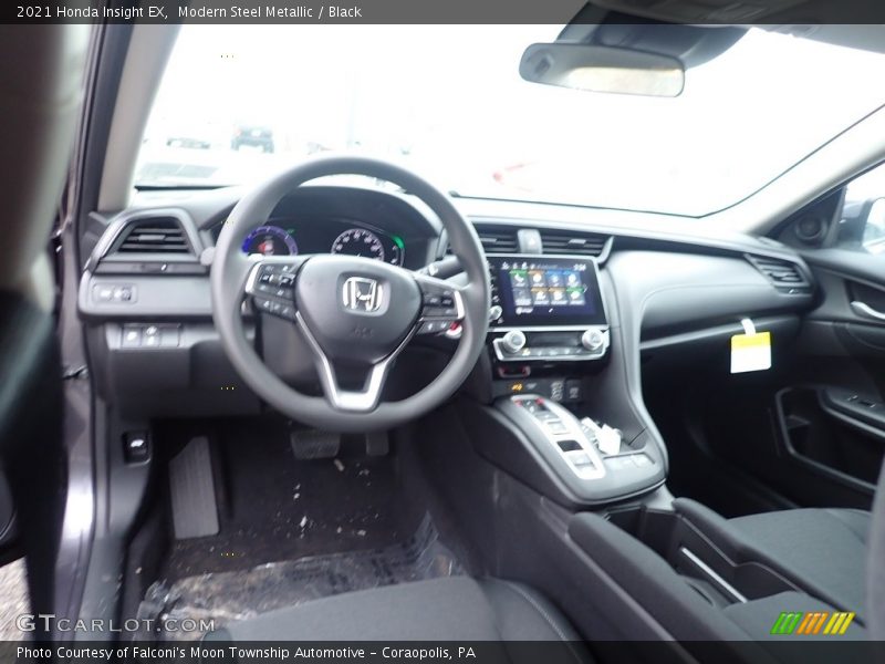 Modern Steel Metallic / Black 2021 Honda Insight EX