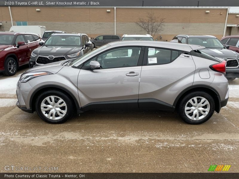 Silver Knockout Metallic / Black 2020 Toyota C-HR LE