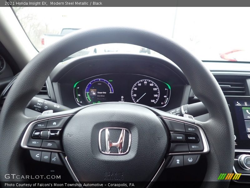 Modern Steel Metallic / Black 2021 Honda Insight EX