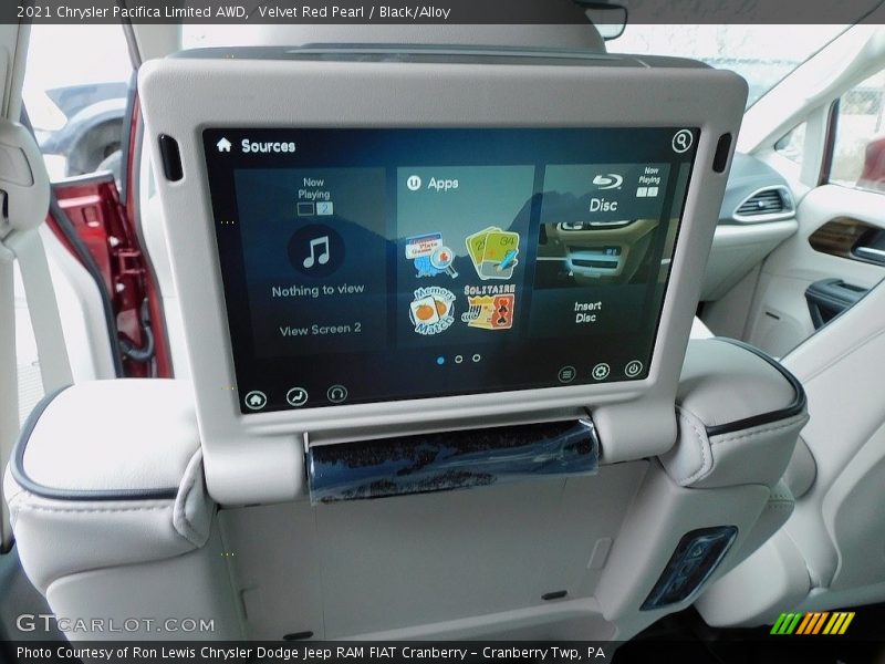 Velvet Red Pearl / Black/Alloy 2021 Chrysler Pacifica Limited AWD