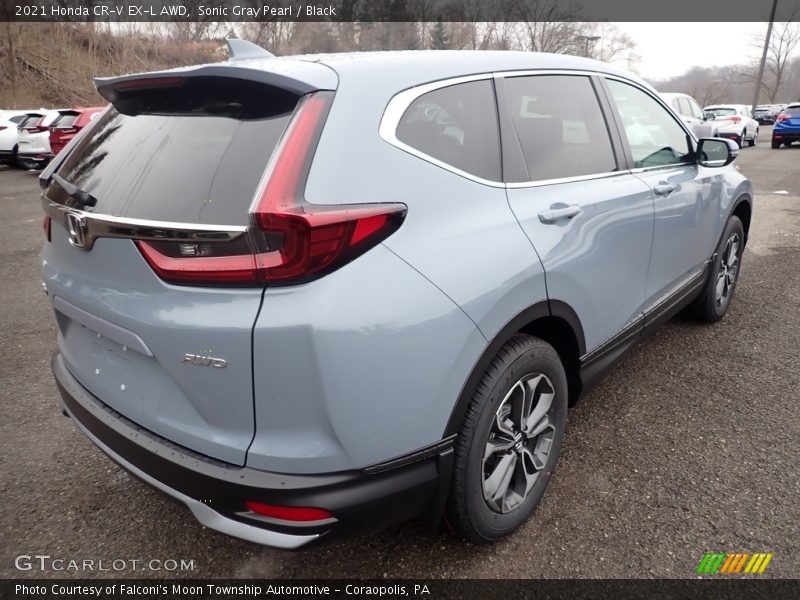 Sonic Gray Pearl / Black 2021 Honda CR-V EX-L AWD