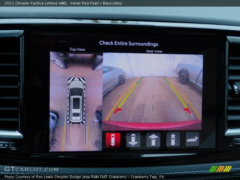Velvet Red Pearl / Black/Alloy 2021 Chrysler Pacifica Limited AWD