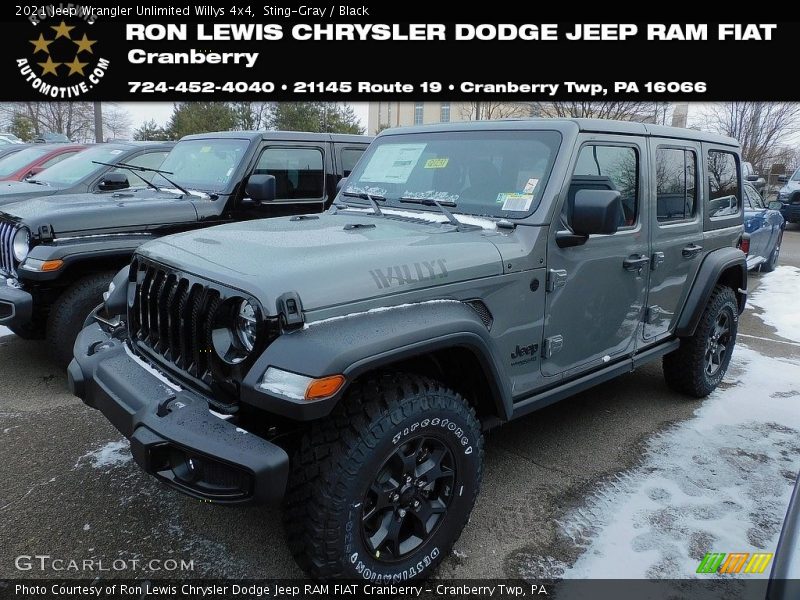 Sting-Gray / Black 2021 Jeep Wrangler Unlimited Willys 4x4