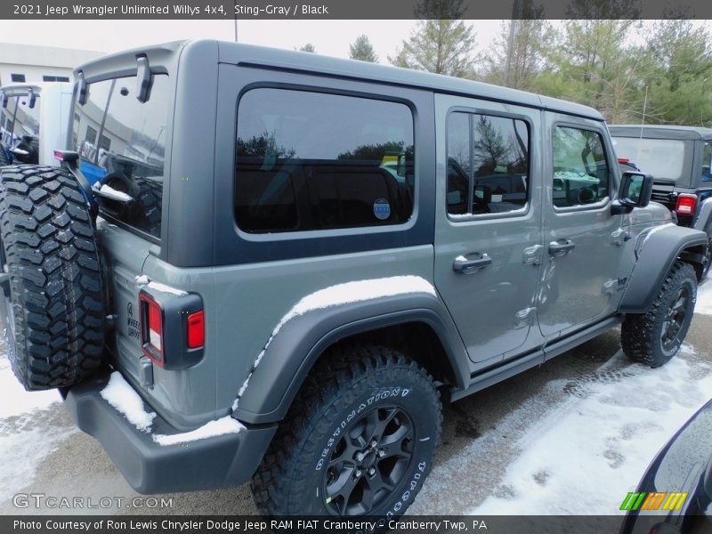 Sting-Gray / Black 2021 Jeep Wrangler Unlimited Willys 4x4