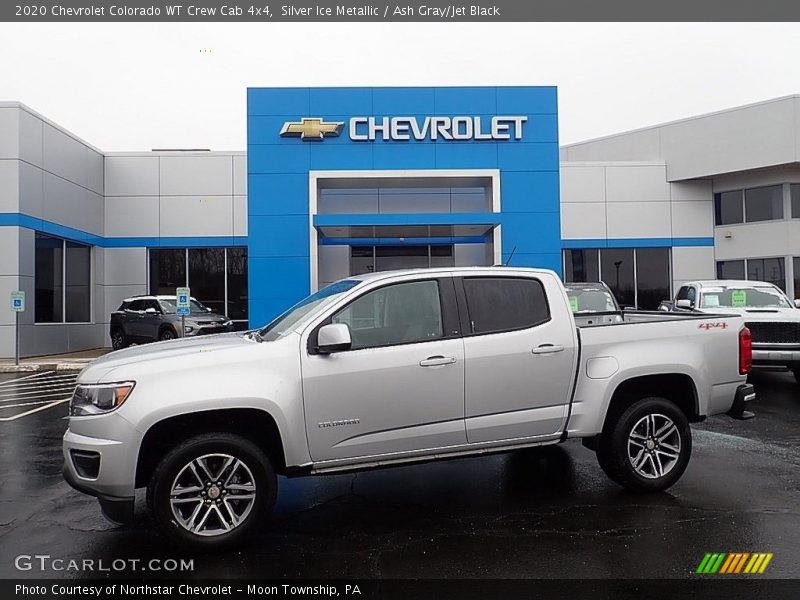 Silver Ice Metallic / Ash Gray/Jet Black 2020 Chevrolet Colorado WT Crew Cab 4x4