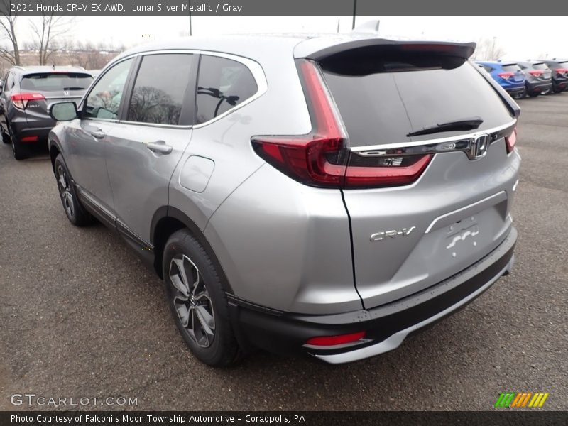 Lunar Silver Metallic / Gray 2021 Honda CR-V EX AWD