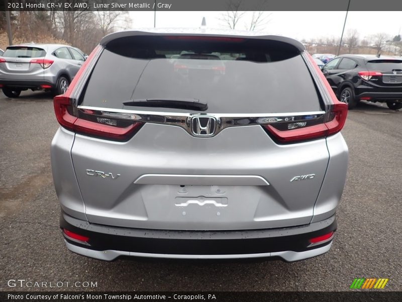 Lunar Silver Metallic / Gray 2021 Honda CR-V EX AWD