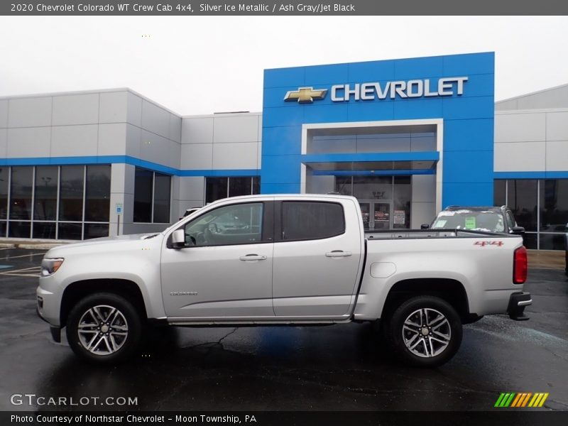 Silver Ice Metallic / Ash Gray/Jet Black 2020 Chevrolet Colorado WT Crew Cab 4x4