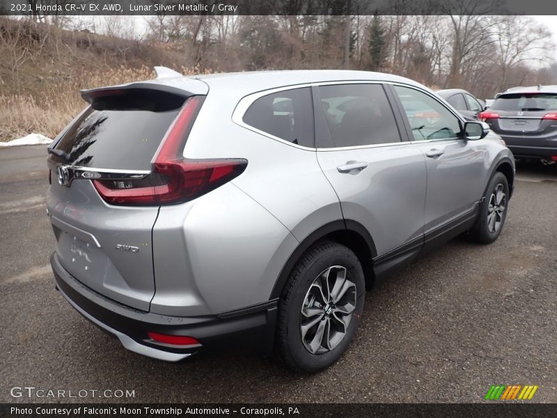Lunar Silver Metallic / Gray 2021 Honda CR-V EX AWD